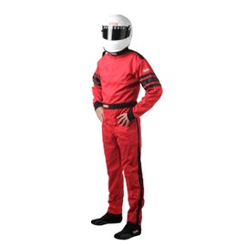 RaceQuip Racing Driver Fire Suit One Piece Single Layer SFI 3.2A/ 1 Red 2X-Large 110017