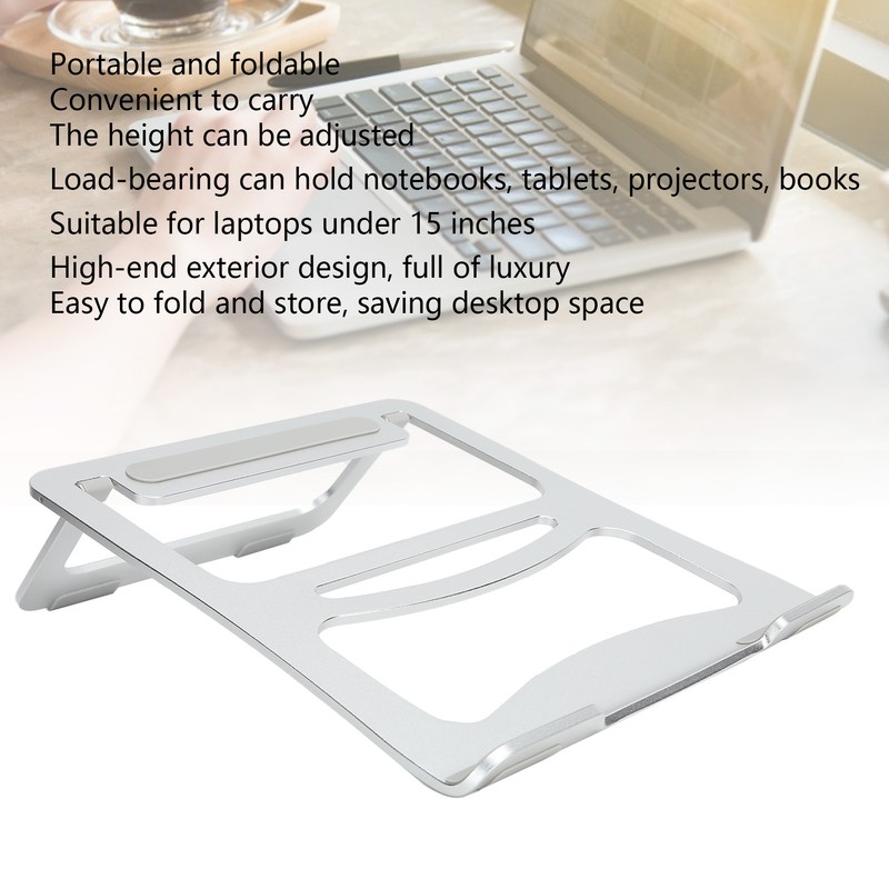 Notebook Stand Folding Silver Aluminum Alloy C7 Laptop Bracket for