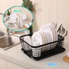 TQVAI Kitchen Dish Drainer Rack with Drying Board and Full-Mesh