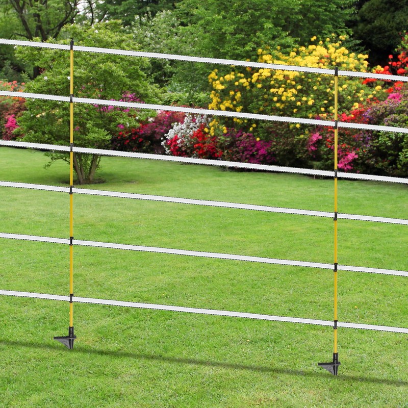 Toriexon Fiberglass Fence Posts 50" - 10 PCS, Electric Fence