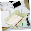 SHOWERORO 3pcs Office Storage Basket File Basket File Organizer Organizer