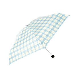 HUS. All Weather Check Folding Umbrella, For Both Sun and Rain, Parasol, Checkered Pattern, Simple, Lightweight, Compact, Light Blocking, Heat Blocking, UV Protection, Women's, Business, Men, Women