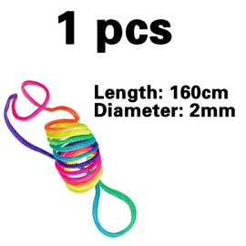 1 x Finger Twist, Thread Game, Finger Games Children, Finger Twist Children with Instructions, Flexible Thread Games for Children, Rainbow Rope, Ideal as a Small Gift, Party Bag and for the