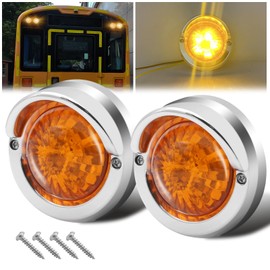 Ygmylandbb 2 Pack Yellow 5 LED Side Marker Light for Trailer Truck VR Truck Decoration