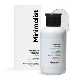 Minimalist Face Wash for Dry Skin with Hyaluronic Acid | 5% Aquaporin Booster Gently Cleanses & Hydrates Skin | For Women & Men | 3.4 Fl Oz / 100 ml