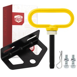 Towing Hitch Set -Universal Heavy Duty Zero Turn Mower Trailer Hitch and Neodymium Magnetic Hitch Pin for Lawn Mower Trailer (Yellow)