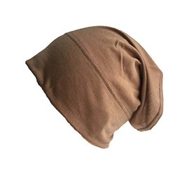 New Under Hijab Scarf Tube Stretchable Bonnet Cap (Light Brown)