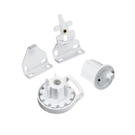 AUDEEKON Roller Shade Installation Brackets for 1-1/2"(38mm) Tube, Compatible with ROLLEASE R3/R8 Clutch Systems (RB360) - White