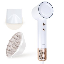 „ÄêApril Sale„ÄëTideway High-speed Hair Dryer Titanium Edition blow dryer Brushless Motor & Ionic Technology  4 Temperature Settings Thermo Control Technology Ergonomic Design, Perfect Present for Mother's Day Gift:_Diffuser+PRO Gold