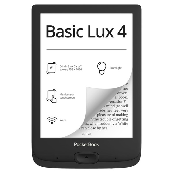 PocketBook PocketBook Basic Lux 4 E-Book Reader | 6? Glare-Free