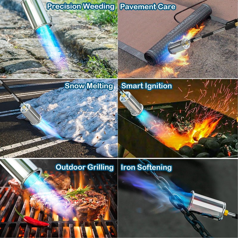 Propane Torch Weed Burner - 1,800,000 BTU Flame Thrower with