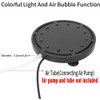 12LED Aquarium Bubble Light Submersible Fish Tank LED Air Bubbler