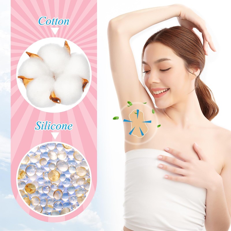 28PCS Armpit Sweat Pads,Ultra-Thin Invisible,Unisex Sweat Absorbing Patches,Disposable Underarm Sweat