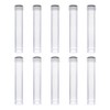 HugeDE 10 Pcs 10ml Plastic Test Vials Small Graduated Tubes