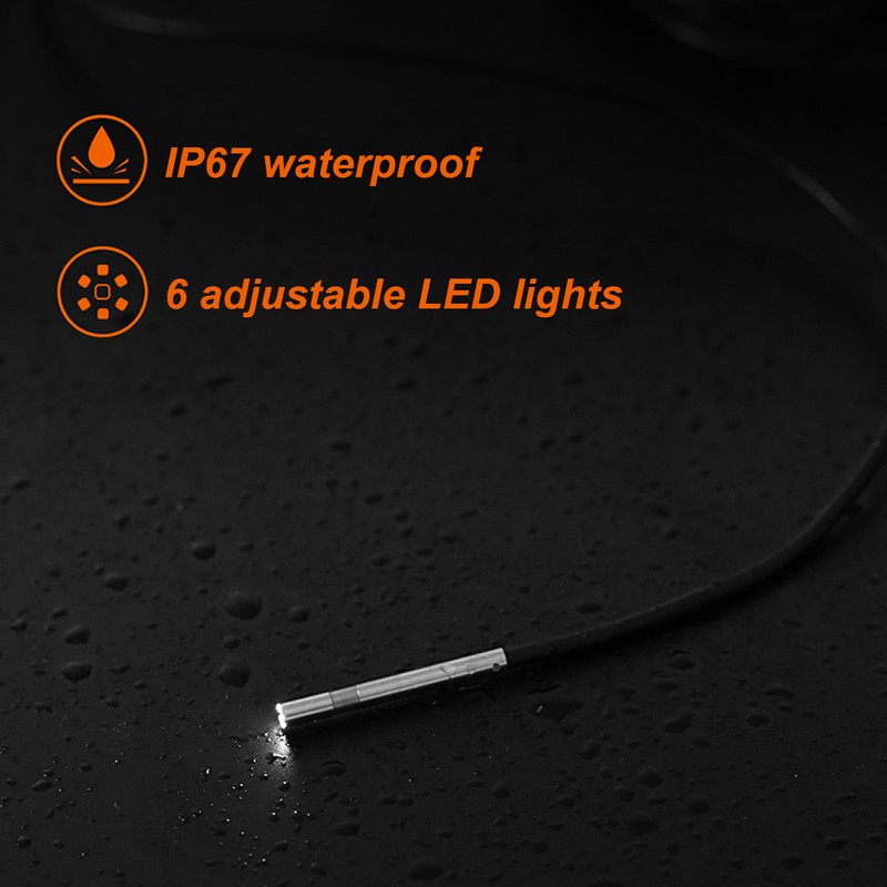 F240 3.9mm 1080P WIFI Industrial Endoscope with 6 LED Lights