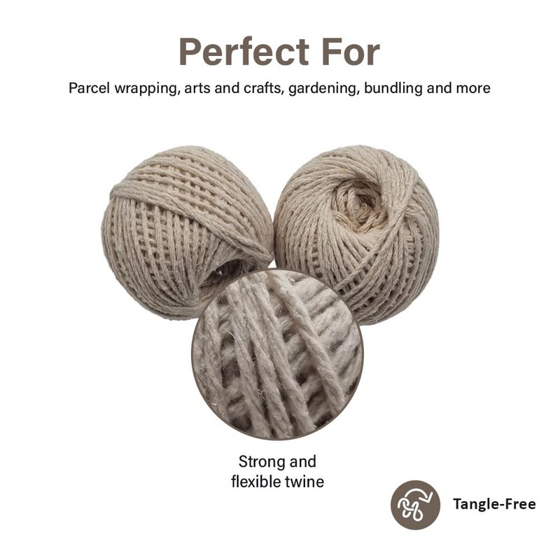 Cotton String Balls 2 Pack – 40m Each – Durable
