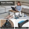 Lap Desk for Bed Adjustable Height, Foldable Bed Table with