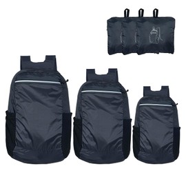 GCSOAR 3 Packs Family Travel Backpack, Multi-Compartment, Durable fibric, foldable backpacks, family hiking camping short trip bags (Large, Medium, Small)