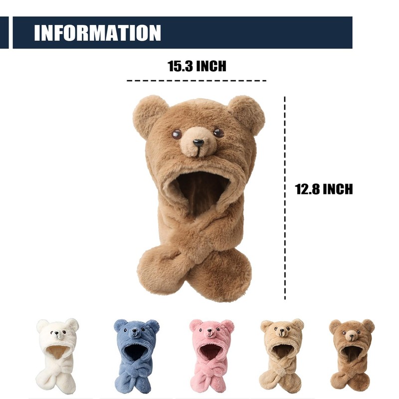 Rayson Children's Winter Hat Girls Boys Hat Scarf Warm Cute
