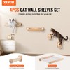 VEVOR Wall Mounted Cat Shelves, Perches with Jumping Posts &