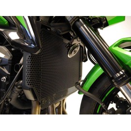 Z900 Motorcycle Radiator Grille Guard Cover Stainless Steel Protector Compatible With Z900 Z 900 2017 2018 2019 2020 2021 2022 2023 2024(Black)
