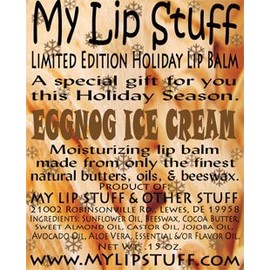 My Lip Stuff-Eggnog ICE Cream Limited Edition Holiday Lip Balm