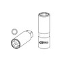 KS Tools 911.1512 Socket f.spark plugs, 1/2", 18mm