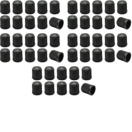 LilaLemon 50 pcs Universal Plastic Tyre Valve Dust Caps,Black Dust Caps for Car Tyres, Bikes, Motorcycles,Protects Valves from Dirt, Dust, Corrosion, and Air Leaks