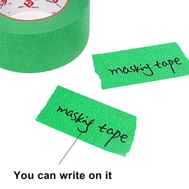 BOMEI PACK 2 Inch Green Painters Tape, 2 Pack Paint