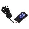 Universal LCD Motorcycle Voltmeter Ultra Thin Waterproof Voltmeter with Left