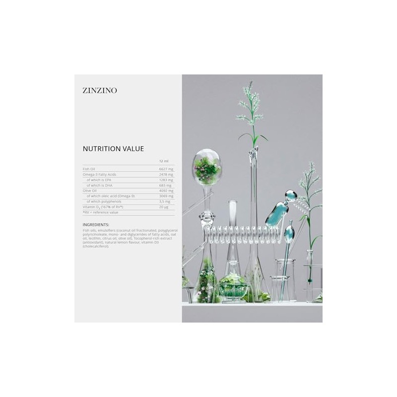 ZINZINO Balanceoil Aquax - Omega-63 ptimo, Contribuye Al Funcionamiento Normal