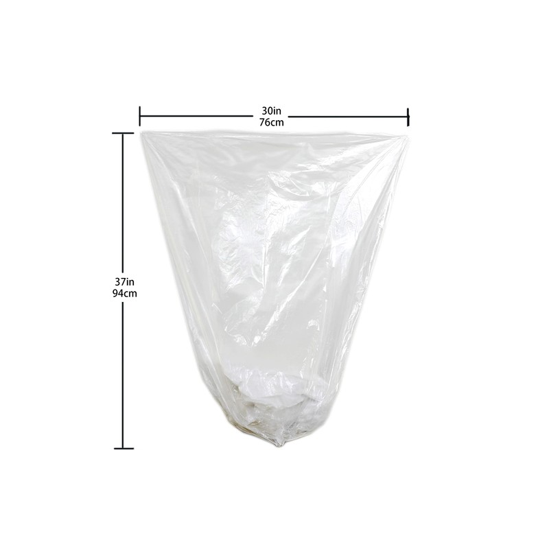 TYPLASTICS 20-30 Gallon Clear Trash Can Liners - 30" x