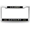 US Army Cavalry Durable License Plate Frame Cavalry Army Pride