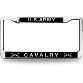 US Army Cavalry Durable License Plate Frame Cavalry Army Pride License Plate Frame Custom for Car Lover