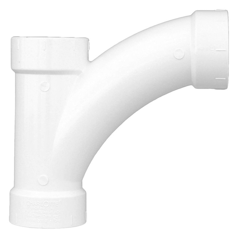 CHARLOTTE PIPE 3 DWV COMB WYE & 1/8 BEND ONE
