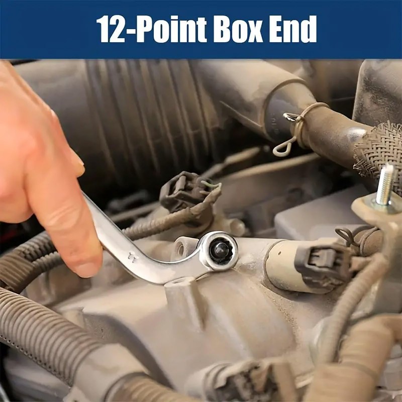 AIMALL 5-Piece S-Style Double-Ended Ring Wrench Set – U-Shaped C-Shaped