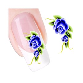 Water Transfer Flowers Nail Art Stickers Decals Daisy Rose Sunflower DIY Xf1189 Nail Wraps Art Stickers Manicure Supplies for Women for Home Nails Full Long Lasting Easy Apply and Remove