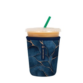 Sok It JavaSok Iced Coffee & Cold Soda Insulated Neoprene Cup Sleeve (Midnight Hour, Small: 16-20oz)