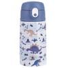 Oasis Double Wall Insulated Kids 400ml Bottle Stainless Steel Dinosaur