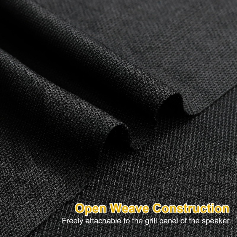 100" x 54" Speaker Grill Cloth, Stereo Grill Mesh Fabric,