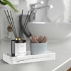 Gurygo 8" Ceramic Bathroom Vanity Tray for Kitchen Counter -