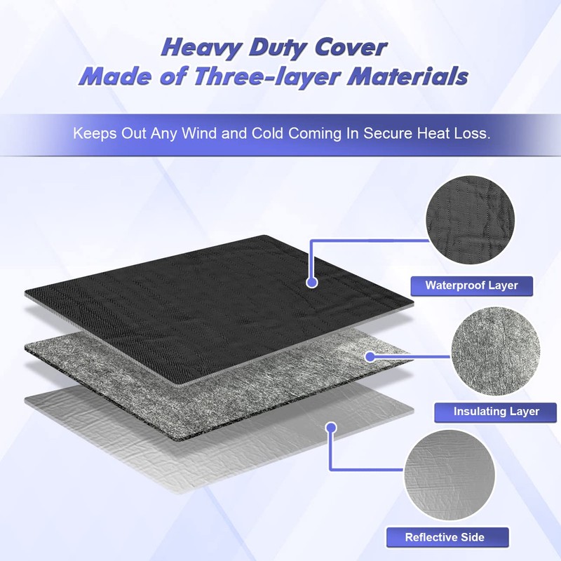 i frmmy Waterproof Insulated Indoor Air Conditioner Cover for Inside