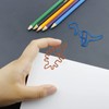 100Pcs Paper Clips Unique Dinosaur Shape Lightweight Portable Electroplating Process