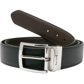 Paul Smith M1A 4437 Reversible Men's Belt, Fashion, Cowhide Leather, Simple, Includes Care Cloth, red maroon, Free size