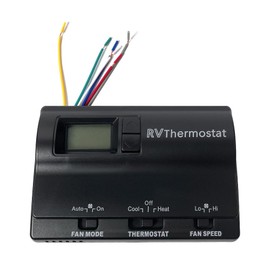 BOVZOR Compatible with Coleman Mach 8330-3362, 8330-386, and 8330-336 Models, Digital RV Thermostat for Precise Temperature Control, Heat/Cool Wall T-Stat with 12V 6-Wire Connection