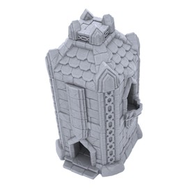 Dwarf Settlement Tower by Makers Anvil, 3D Printed Tabletop RPG Scenery and Wargame Terrain for 28mm Miniatures