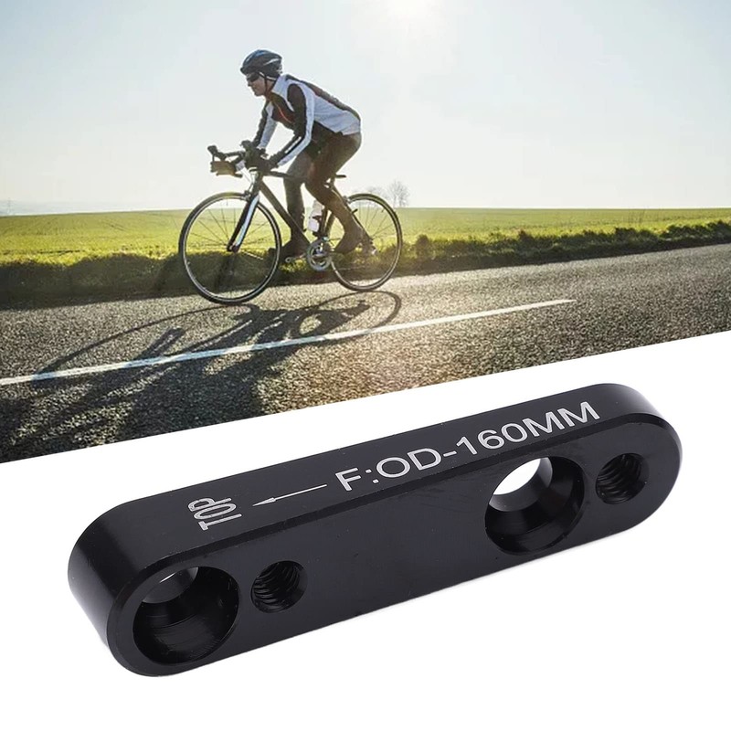 Hapivida Flat Mount Disc Brake Adapter, 140mm/160mm Front/Rear Bicycle Flat