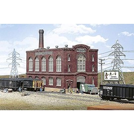Walthers Cornerstone HO Scale Model Northern Light & Powerhouse Structure Kit, 8 (933-3021)