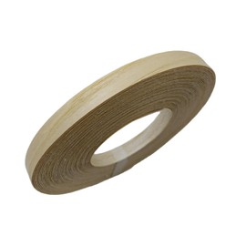 ebpsneer Ashwood 1/2 inch X 50ft Wood Veneer Edge Banding-Preglued Iron On Veneer Edging-Plywood Backed with Hot Melt Adhesive-Flexible Real Wood Strips for Furniture Restoration