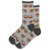 Hot Sox Women's Sunglasses Scene Crew Socks 1 Pair, Grey Heather, Women's 9-11 Shoe